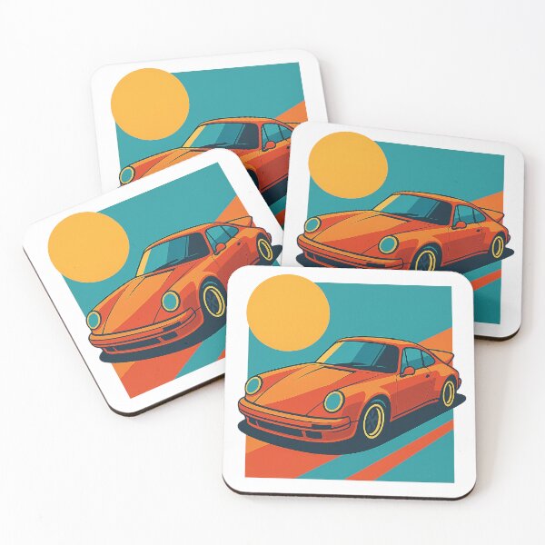 Item preview, Retro German-Inspired Classic Sports Car – Bold Minimalist Silhouette Artwork designed and sold by fjurcev.