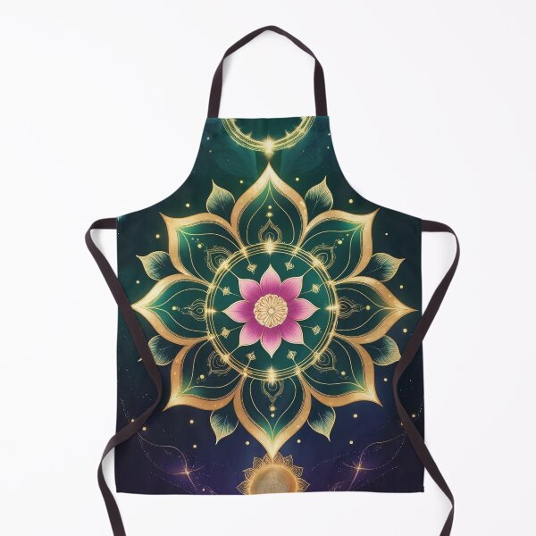 Item preview, Sacred Lotus Moon Mandala – Celestial Aura designed and sold by ArtivaNest.