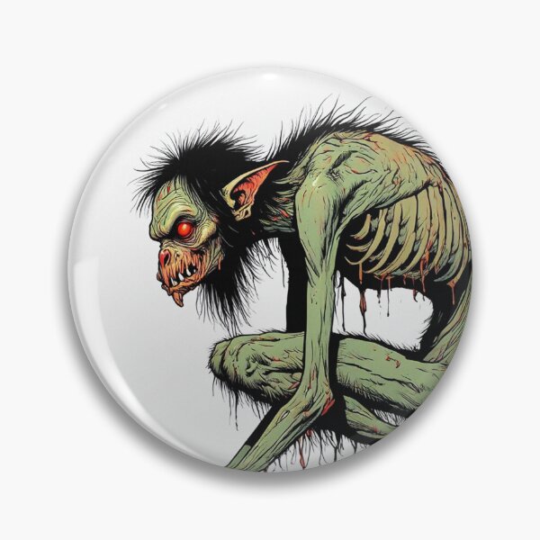 Item preview,  Scary Folklore Horror Hobgoblin goblin character illustration designed and sold by Vintage Designs +.