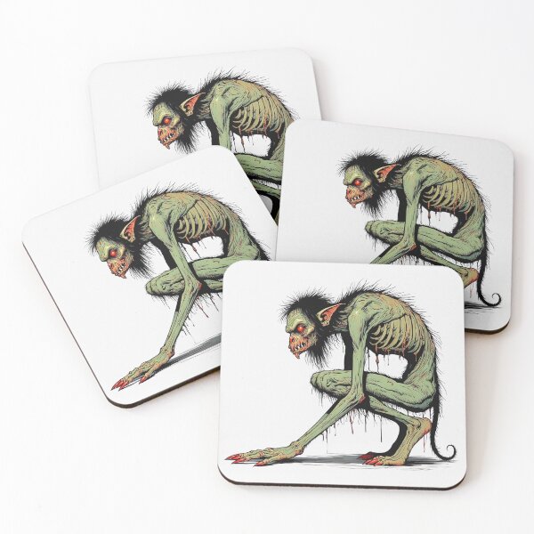 Item preview,  Scary Folklore Horror Hobgoblin goblin character illustration designed and sold by Vintage Designs +.