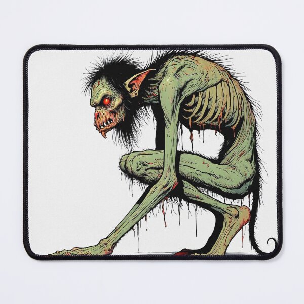 Item preview,  Scary Folklore Horror Hobgoblin goblin character illustration designed and sold by Vintage Designs +.