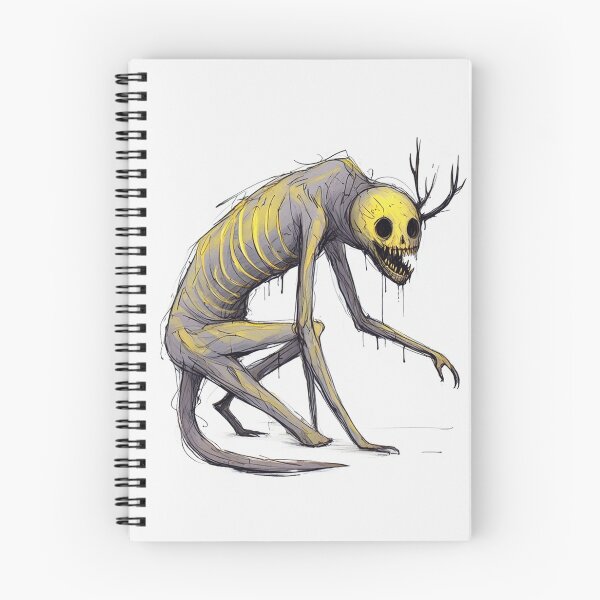 Item preview,  Evil Folklore man eating Cannibal Wendigo monster illustration designed and sold by Vintage Designs +.