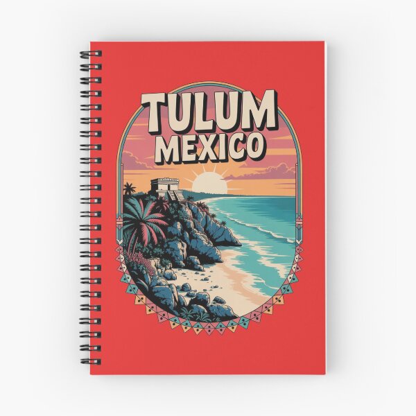 Item preview, Vintage Boho Tulum Mexico Sticker & Apparel – Mayan Ruins and Tropical Sunset designed and sold by Timeless Design.
