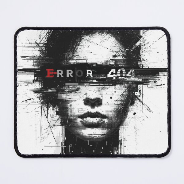 Item preview, Error 404 Glitch Portrait designed and sold by ProShoper24®.