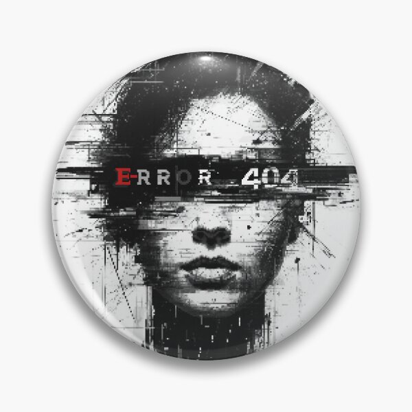 Item preview, Error 404 Glitch Portrait designed and sold by ProShoper24®.