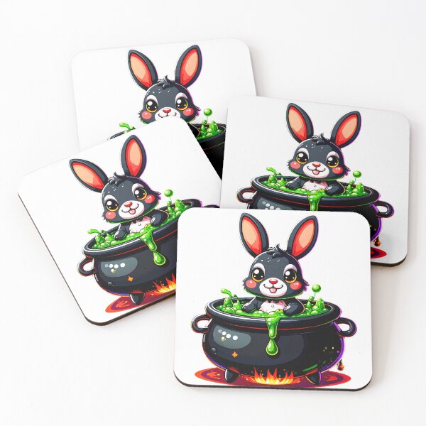 Item preview, Spooky Bunny Witch Cauldron  Tags designed and sold by takeng07.