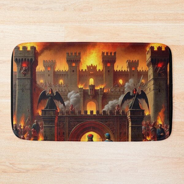 Item preview, Painting depicting Dante's Inferno the Divine Comedy medieval art designed and sold by Vintage Designs +.