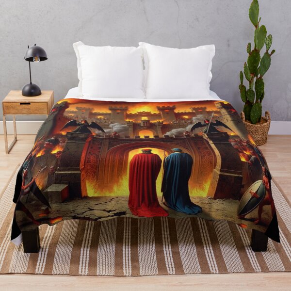 Item preview, Painting depicting Dante's Inferno the Divine Comedy medieval art designed and sold by Vintage Designs +.