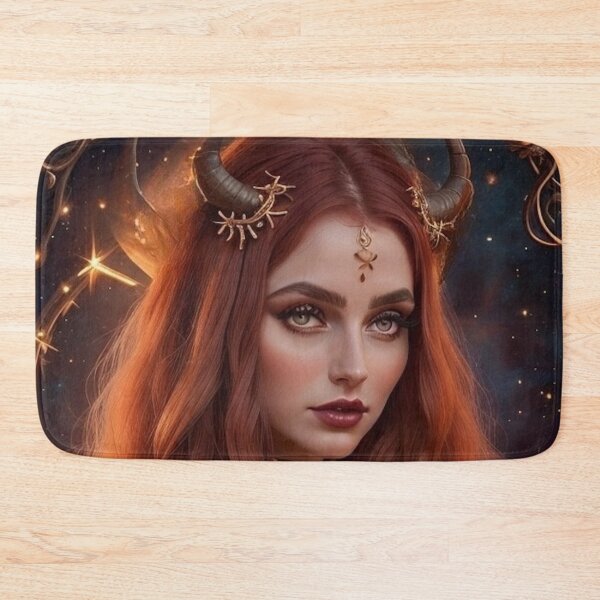 Item preview, Taurus Goddess of Strength and Bloom – Zodiac Fantasy Artwork designed and sold by MissSaylor.