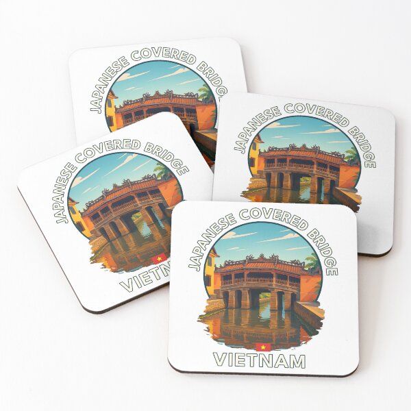 Item preview, Japanese Covered Bridge Hoi An Vietnam - Iconic Asia Landmark Travel vacation destination souvenir art  designed and sold by inkNext.