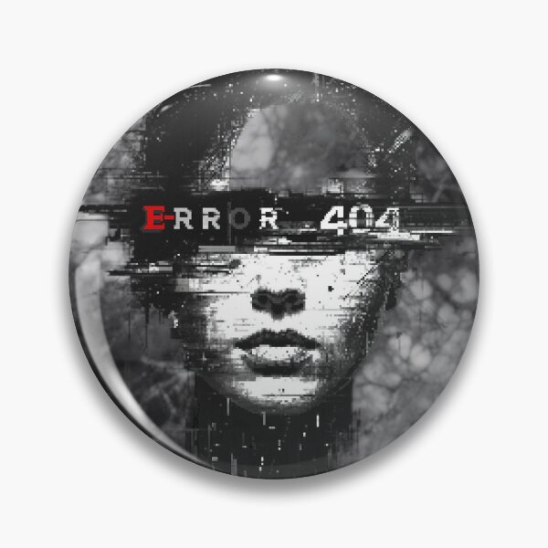 Item preview, Error 404 Glitch Portrait designed and sold by ProShoper24®.