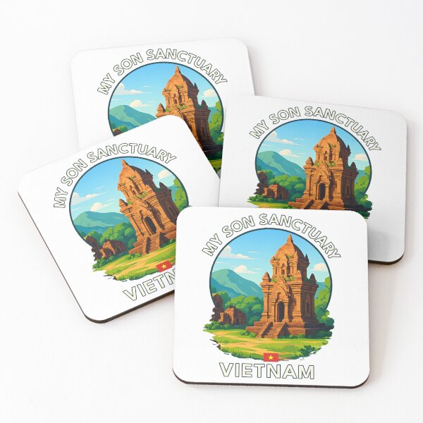 Item preview, My Son Sanctuary Quang Nam Vietnam - Iconic Asia Landmark Travel vacation destination souvenir art  designed and sold by inkNext.