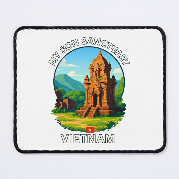 Item preview, My Son Sanctuary Quang Nam Vietnam - Iconic Asia Landmark Travel vacation destination souvenir art designed and sold by inkNext.