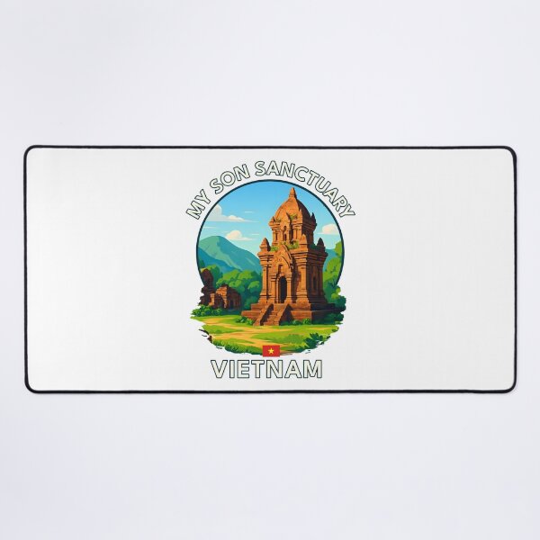 Item preview, My Son Sanctuary Quang Nam Vietnam - Iconic Asia Landmark Travel vacation destination souvenir art designed and sold by inkNext.