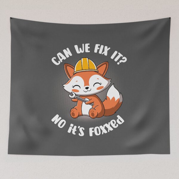 Item preview, Can we fix it fox - Kawaii Cute Fox DIY Broken designed and sold by therocketman.