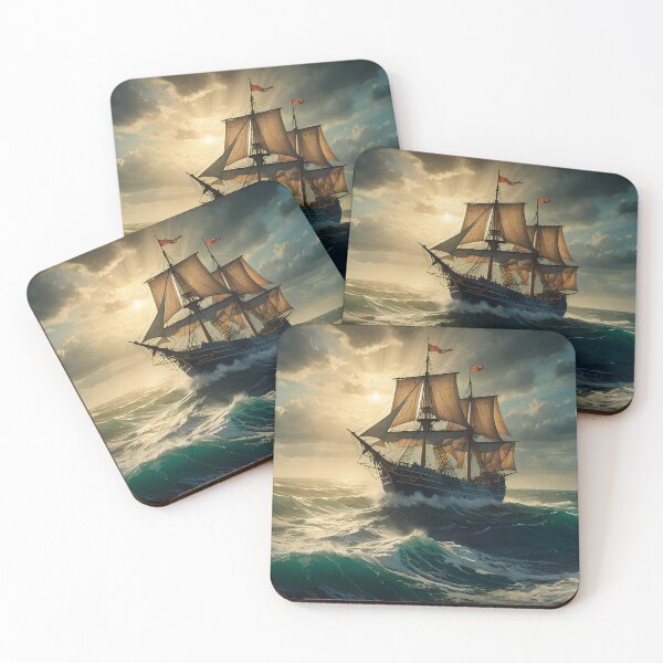 Item preview, Sailboat on a stormy sea designed and sold by Framelo.