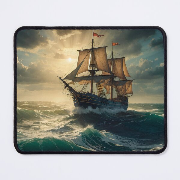Item preview, Sailboat on a stormy sea designed and sold by Framelo.