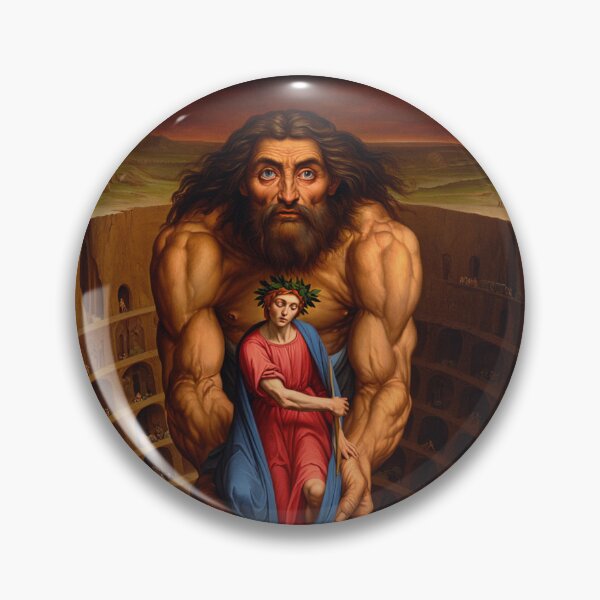 Item preview,  Painting depicting Dante's Inferno the Divine Comedy medieval art designed and sold by Vintage Designs +.