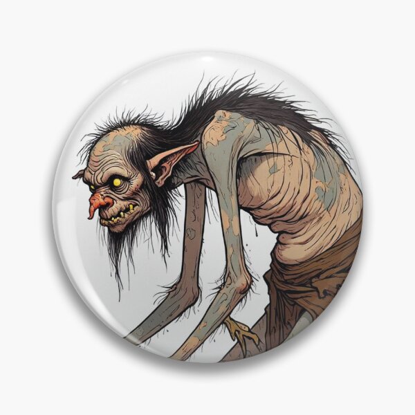 Item preview,  Scary Folklore Horror Hobgoblin goblin character illustration designed and sold by Vintage Designs +.