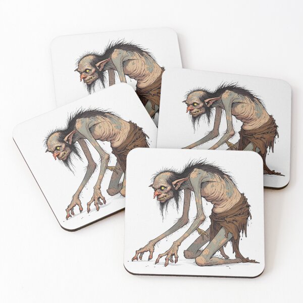 Item preview,  Scary Folklore Horror Hobgoblin goblin character illustration designed and sold by Vintage Designs +.