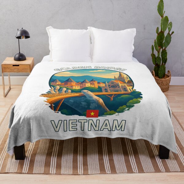 Item preview, Golden Bridge Ba Na Hills Da Nang Vietnam - Iconic Asia Landmark Travel vacation destination souvenir art designed and sold by inkNext.