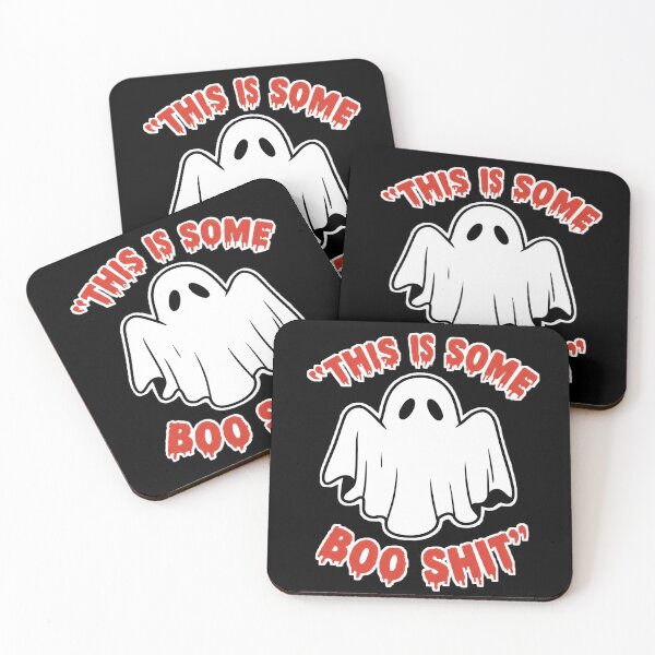 Item preview, Hauntingly Funny Ghost Pun | "This Is Some Boo Sheet" Halloween Sticker & Tee designed and sold by Dynamic-Design.