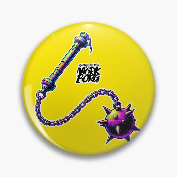 Item preview, Mork Borg Neon Battle Flail designed and sold by VintageBazaar.