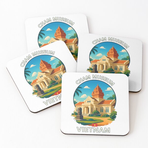 Item preview, Cham Museum Da Nang Vietnam - Iconic Asia Landmark Travel vacation destination souvenir art  designed and sold by inkNext.