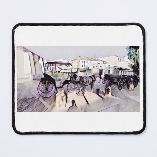 Item preview, Horse Drawn Carriages - Ronda, Spain - Watercolor designed and sold by S-N-Shop.