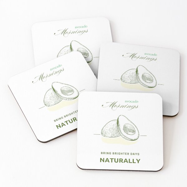 Item preview, Halved Avocado Surrounded by Positive Morning Phrase designed and sold by SplashTastic.