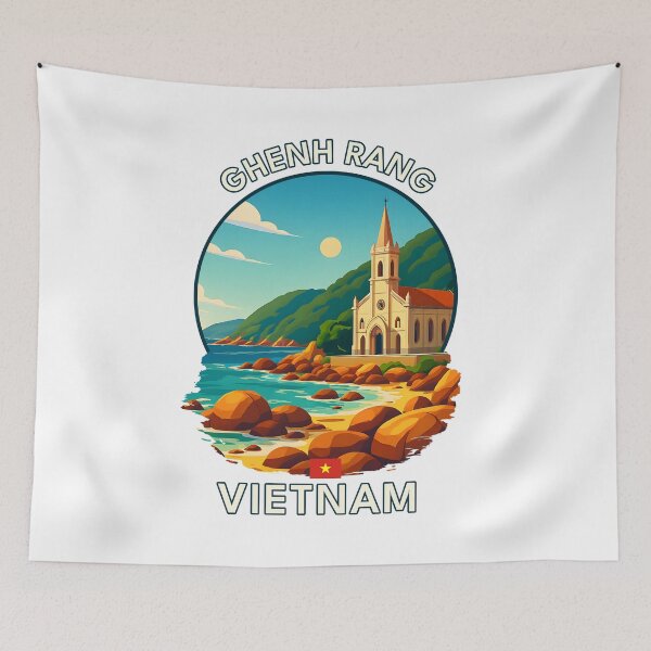 Artikelvorschau, Ghenh Rang Quy Nhon Vietnam - Ikonisches Wahrzeichen Asiens, Urlaubsziel, Souvenirkunst entworfen und verkauft von inkNext.