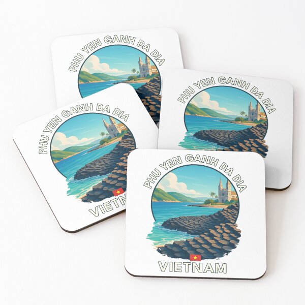 Item preview, Phu Yen Ganh Da Dia Phu Yen Vietnam - Iconic Asia Landmark Travel vacation destination souvenir art  designed and sold by inkNext.