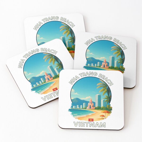 Artikelvorschau, Nha Trang Beach Khanh Hoa Vietnam - Ikonisches Wahrzeichen Asiens, Urlaubsziel, Souvenirkunst entworfen und verkauft von inkNext.