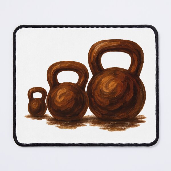 Item preview, Chocolate Kettlebell Patterns designed and sold by LookARTIST.