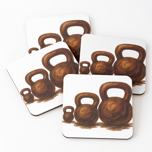 Item preview, Chocolate Kettlebell Patterns designed and sold by LookARTIST.