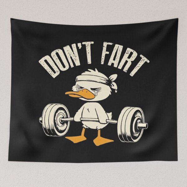 Item preview, Don't fart gym edition designed and sold by BugiDesignArt.