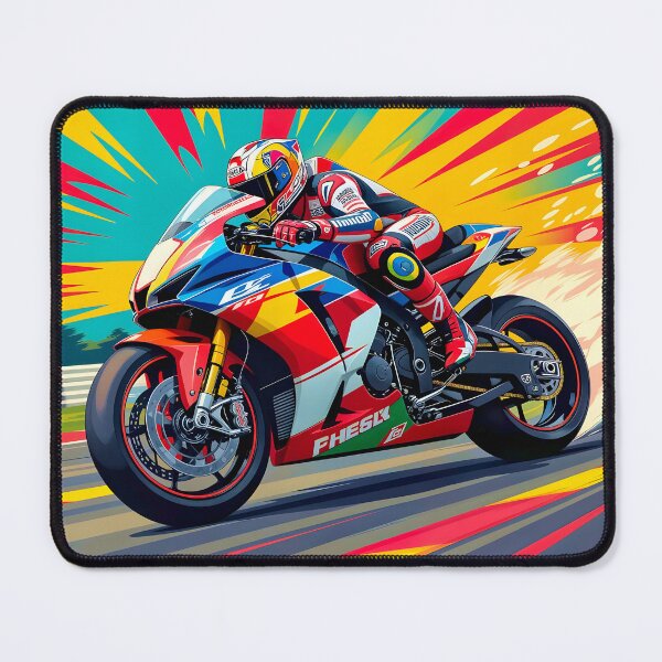 Item preview, Pop Art Motorcycle Racing Sunset designed and sold by Ink Art Design.