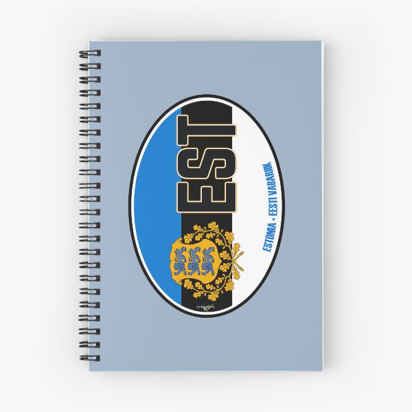 Item preview, ESTONIA Estonian Flag Oval Vehicle ID Sticker T-Shirt 01 designed and sold by OuterShellUK.