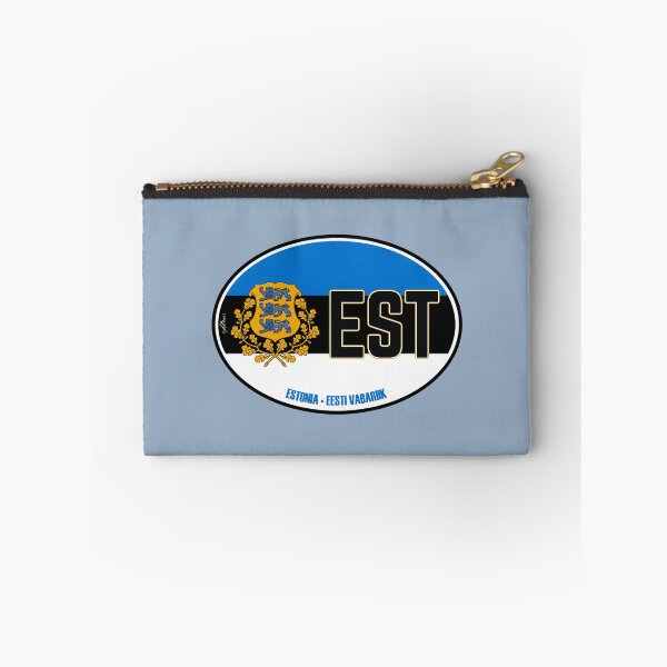 Item preview, ESTONIA Estonian Flag Oval Vehicle ID Sticker T-Shirt 01 designed and sold by OuterShellUK.