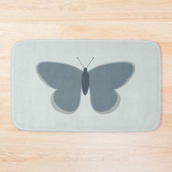 Item preview, Butterfly - Minimalist Butterflies in Neutral Blue Grey Tones designed and sold by kierkegaard.