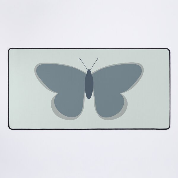 Item preview, Butterfly - Minimalist Butterflies in Neutral Blue Grey Tones designed and sold by kierkegaard.