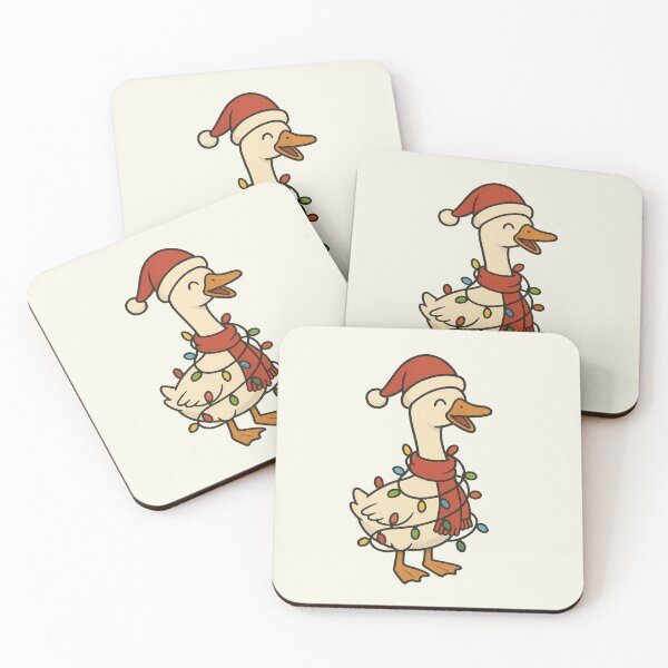 Item preview, Silly Goose Christmas Tree Lights Funny Santa Hat Vintage designed and sold by SunfullyYours.