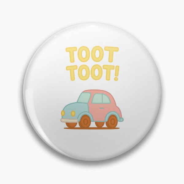 Artikelvorschau, Niedliches Cartoon-Auto mit dem Text „Toot Toot“ entworfen und verkauft von wellyans.