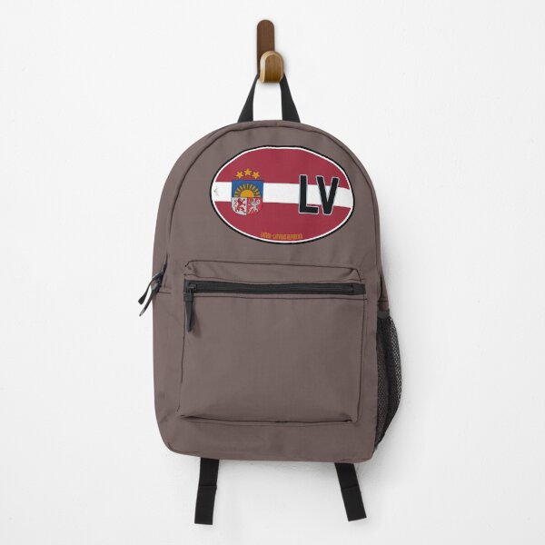 Item preview, LATVIA Latvian Flag Oval Vehicle ID Sticker T-Shirt 01 designed and sold by OuterShellUK.