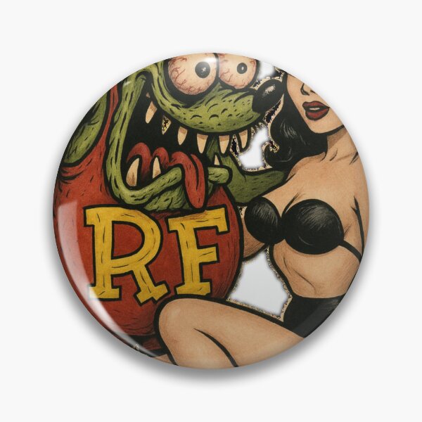 Item preview, Rat Fink and beautiful 50's style pin up designed and sold by hotrodspirit.
