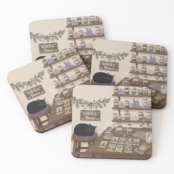 Item preview, Cozy Cottage Witch – Crystals, Tea & Tarot designed and sold by Katji01.