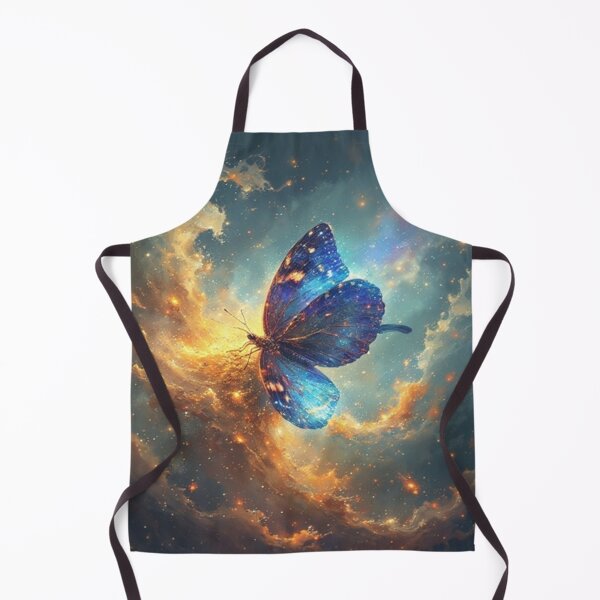 Item preview, "Galaxy Blue Butterfly – Cosmic Fantasy Nature Art" by NegarTv Designs designed and sold by NegarTv Designs.
