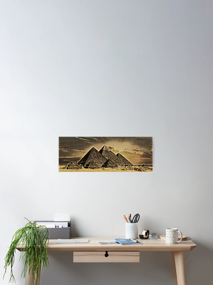 Thumbnail 2 of 3, Poster, Pyramids design designed and sold by AndroidZ.