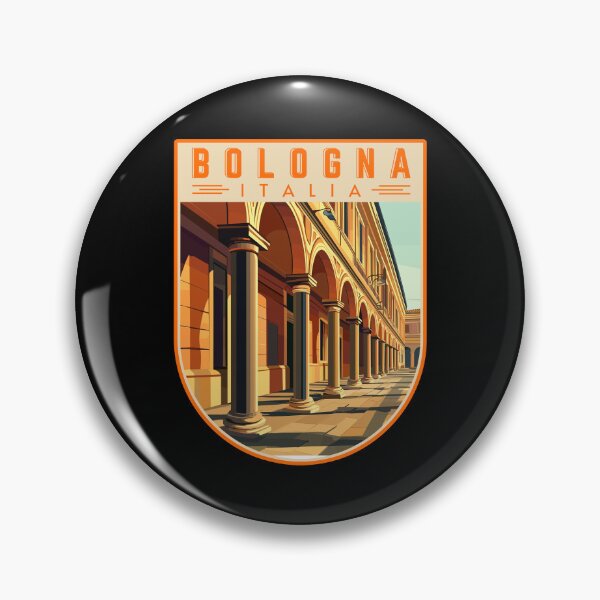 Artikelvorschau, Bologna in der Emilia-Romagna, Italien Reisekunst-Abzeichen entworfen und verkauft von MaateoDesign.