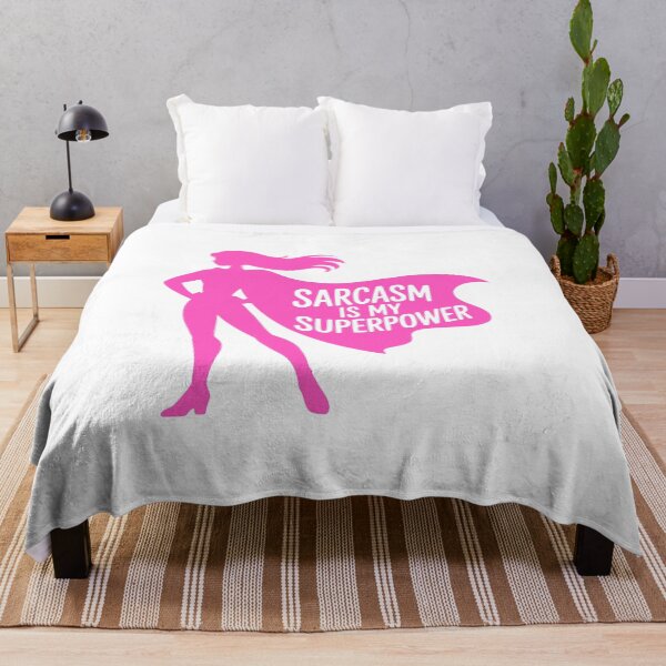 Item preview, Sarcasm Is My Superpower! Pink Sarcastic Girl designed and sold by PMCreative.